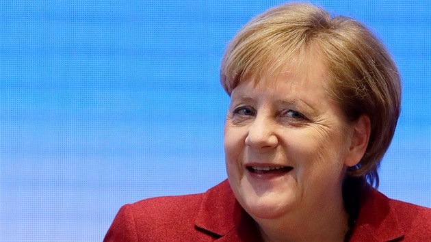 Nmeck kanclka Angela Merkelov na jednn premir zem V4 v Bratislav (7.2.2019)