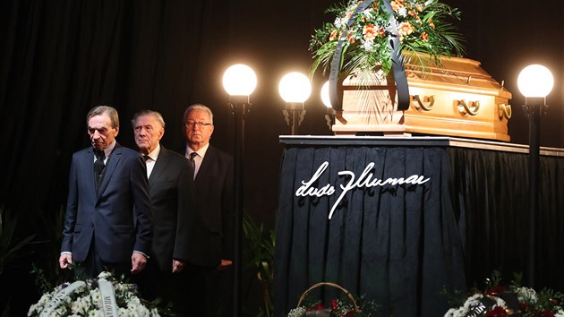 Záběr z rozloučení s Luďkem Munzarem (1. února 2019)