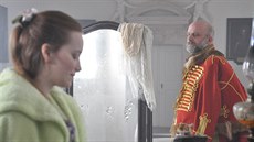 Yvona Stolaová a Hynek ermák bhem natáení Poslední aristokratky