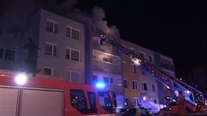 Pratí hasii zasahovali u poáru domu v Horních Poernicích (4.2.2019)