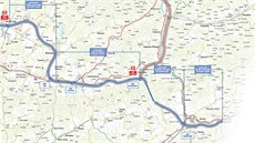 Zákres dálnice D49, úseky Lípa - Pozdchov, Pozdchov - Horní Lide a Horní...