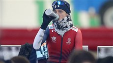 Martina Sáblíková na tréninku v Inzellu.