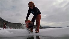 Z amerického jezera tí led do starobylých lednic
