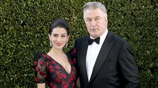 Alec Baldwin a jeho manelka Hilaria Baldwinová na Screen Actors Guild Awards...