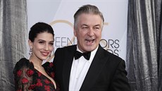 Alec Baldwin a jeho manelka Hilaria Baldwinová na Screen Actors Guild Awards...