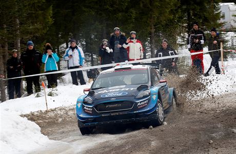 Teemu Suninen v první etap védské rallye.