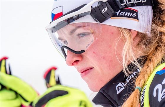 START. Česká biatlonistka Markéta Davidová vyráží jako čtrnáctá do sprintu v...