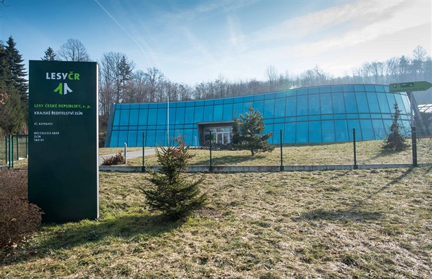 Budova krajského editelství státní firmy Lesy R ve Zlín.