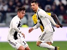 Paulo Dybala a Cristiano Ronaldo z Juventusu v utkání proti Frosinone.