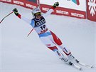 výcarská lyaka Corinne Suterová se raduje z druhého místa v cíli sjezdu na...