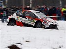 Estonský pilot Ott Tänak na védské rallye