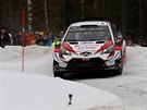 Estonský pilot Ott Tänak na védské rallye