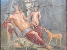 Archeologové objevili v atriu bohat zdobeného domu v Pompejích dobe...