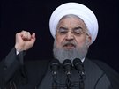 Íránský prezident Hasan Rúhání v projevu na teheránském náměstí Svobody řekl,...