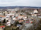 Pohled na Letovice od zdejho zmku.