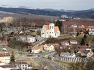 Pohled na Letovice od zdejho zmku.