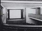Pohled do sálu olomouckého kina Central v 60. letech 20. století. Promítalo v...