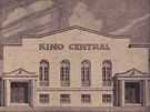 Návrh fasády olomouckého kina Central od Emila Kugela z 20. let 20. století