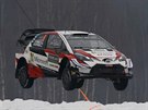 Ott Tänak pi védské rallye.