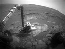 Jedna z posledních fotek sondy Opportunity z povrchu Marsu