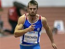 Sprinter Zdenk Stromík na etickému mítinku Czech Indoor Gala 2019.
