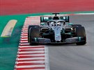 Valtteri Bottas ze stáje Mercedes pi testech v Barcelon