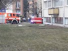 Vbuch v panelovm dom v Prask ulici v Nchod (14.2.2019).