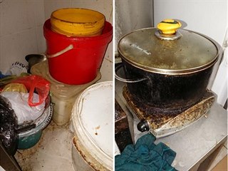 Restaurace Quán Tú Truong v pražské tržnici Sapa. Jeden z několika místních...