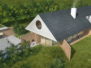 Dům pro čtyřčlennou rodinu navrhlo studio ODDO architects.