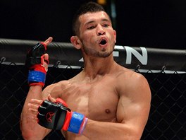 Machmud Muradov na MMA galaveeru XFN 6 v O2 aren (Praha, 7. prosince 2017)