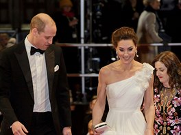 Princ William a vévodkyn Kate na udílení cen BAFTA (Londýn, 10. února 2019)