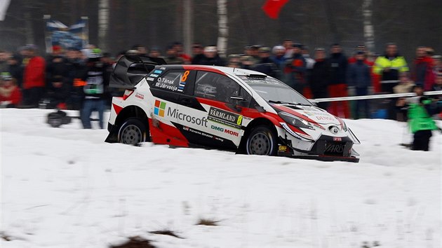 Estonsk pilot Ott Tnak na vdsk rallye