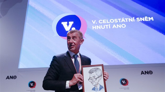 Pedseda hnut ANO a premir Andrej Babi (17. nor 2019)