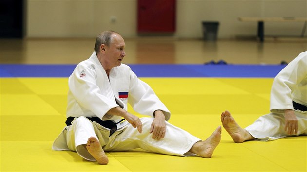 Rusk prezident Vladimir Putin se zastnil cvien ruskch judist (Soi, 14.2.2019)