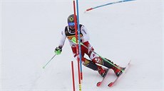 Rakuan Marcel Hirscher bhem druhého kola slalomu bhem mistrovství svta v...