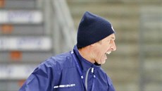 Václav Prospal na tréninku hokejist eských Budjovic.