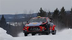 Andreas Mikkelsen pi védské rallye.