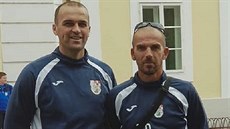Bývalý fotbalista Dejan Drenovac (vpravo) a známý fotbalový agent Milan...