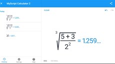 MyScript Calculator 2 pevede a vypoítá run zadané píklady.