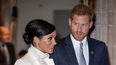 Vévodkyn Meghan a princ Harry na návtv Muzea pírodní historie (Londýn, 12....