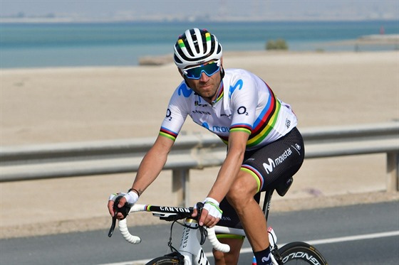 Alejandro Valverde na závod UAE Tour.
