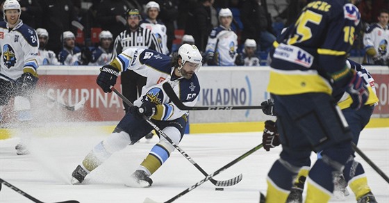 Kladensk Jaromr Jgr z Kladna rozehrv jednu z akc v duelu s stm nad...