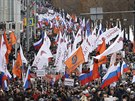 Rusové v Moskv uspoádali pochod k uctní památky opoziního politika Borise...