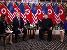 Americký prezident Donald Trump se setkal se severokorejským vdcem Kim...