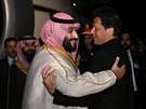 Pákistánský premiér Imran Chán vítá saúdského korunního prince Muhammada bin...