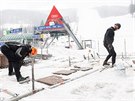 pindlerv Mlýn se chystá na Svtový pohár v alpském lyování.