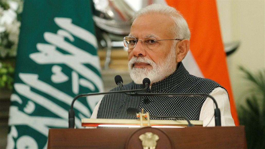 Indický premiér Narendra Modi (20. února 2019)