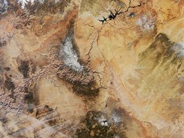 Satelitní snímek Grand Kaonu v Arizon