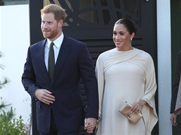 Princ Harry a vévodkyn Meghan na návtv Maroka (Rabat, 24. února 2019)