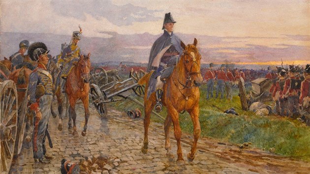 Jeho vítězství u Waterloo zachytila řada umělců. Aby ne, byla to velká bitva mimořádného významu.